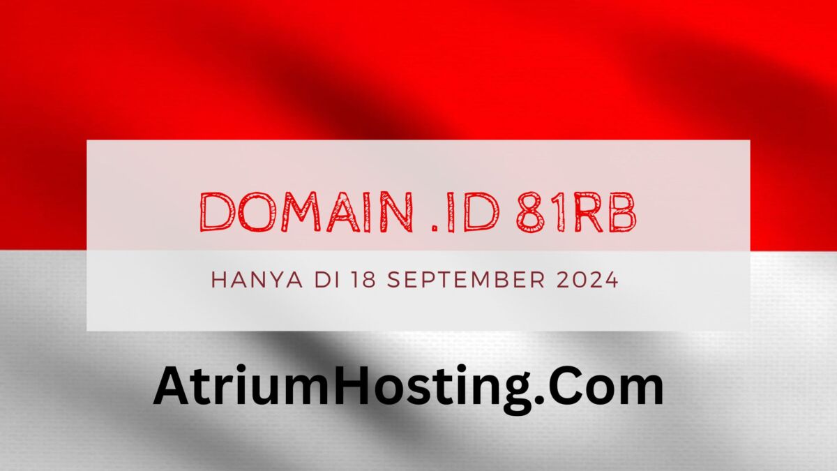 promo domain .id